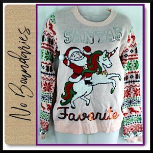 NO BOUNDARIES Santa's Favorite Sweater